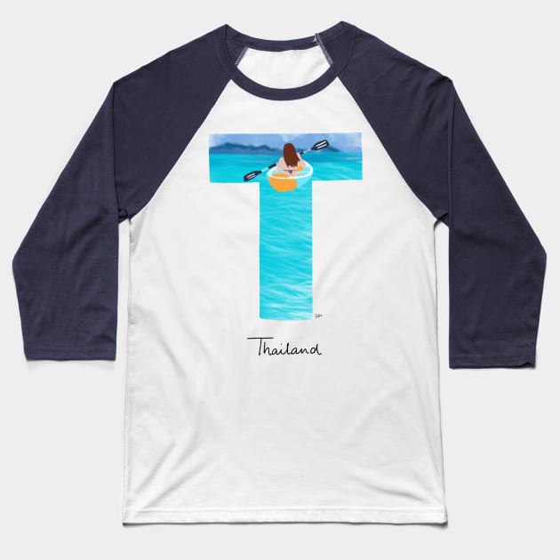 Bucket list destination - Thailand Baseball T-Shirt by gabbadelgado